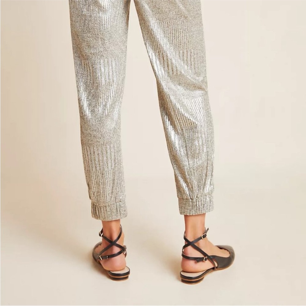 BISHOP & YOUNG gold glittery joggers - Picture 11 of 11